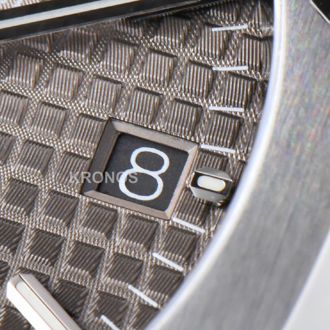 Royal Oak 37mm 15450 Gray Textured Dial Sa3120 Super Clone - Authentic Movement