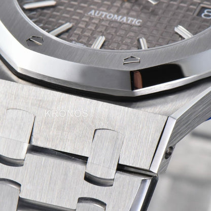 Royal Oak 37mm 15450 Gray Textured Dial Sa3120 Super Clone - Authentic Movement