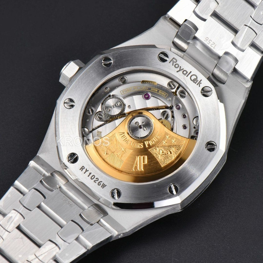 Royal Oak 37mm 15450 Gray Textured Dial Sa3120 Super Clone - Authentic Movement