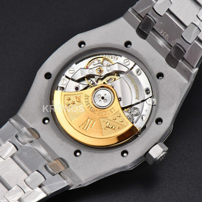 Royal Oak 37mm 15450 Gray Textured Dial Sa3120 Super Clone - Authentic Movement