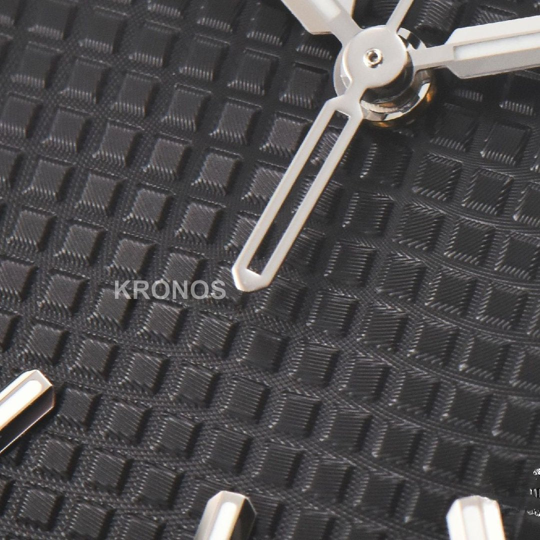 Royal Oak 15500 41mm Black Textured Dial Super Clone - Authentic Movement