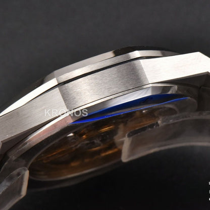 Royal Oak 15500 41mm Black Textured Dial Super Clone - Authentic Movement