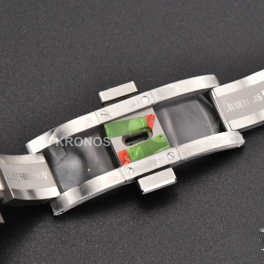 Royal Oak 15500 41mm Black Textured Dial Super Clone - Authentic Movement
