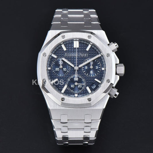 Royal Oak Chronograph 41mm Blue Checkered Blue Subdial - Authentic Movement