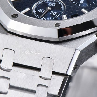 Royal Oak Chronograph 41mm Blue Checkered Blue Subdial - Authentic Movement
