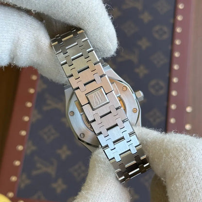 Royal Oak Steel inspirado diseño suizo Kronos Relojes vista lateral