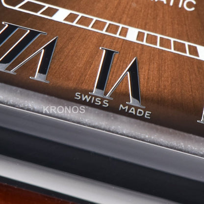 Santos Medium 35mm Brown Dial Brown - Authentic Movement