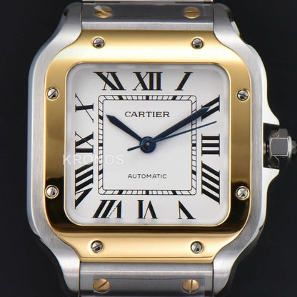 Santos Medium 35mm White Dial - Authentic Movement