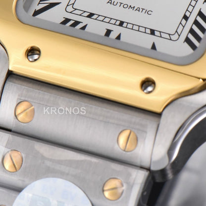 Santos Medium 35mm White Dial - Authentic Movement