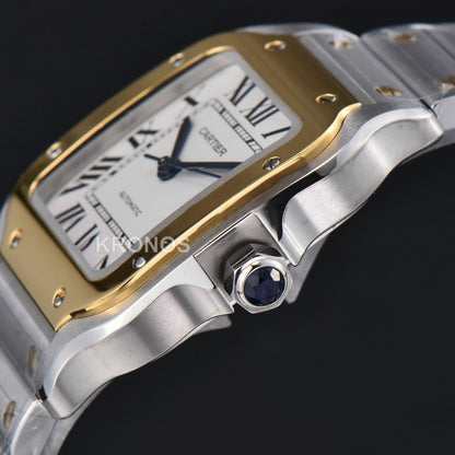 Santos Medium 35mm White Dial - Authentic Movement