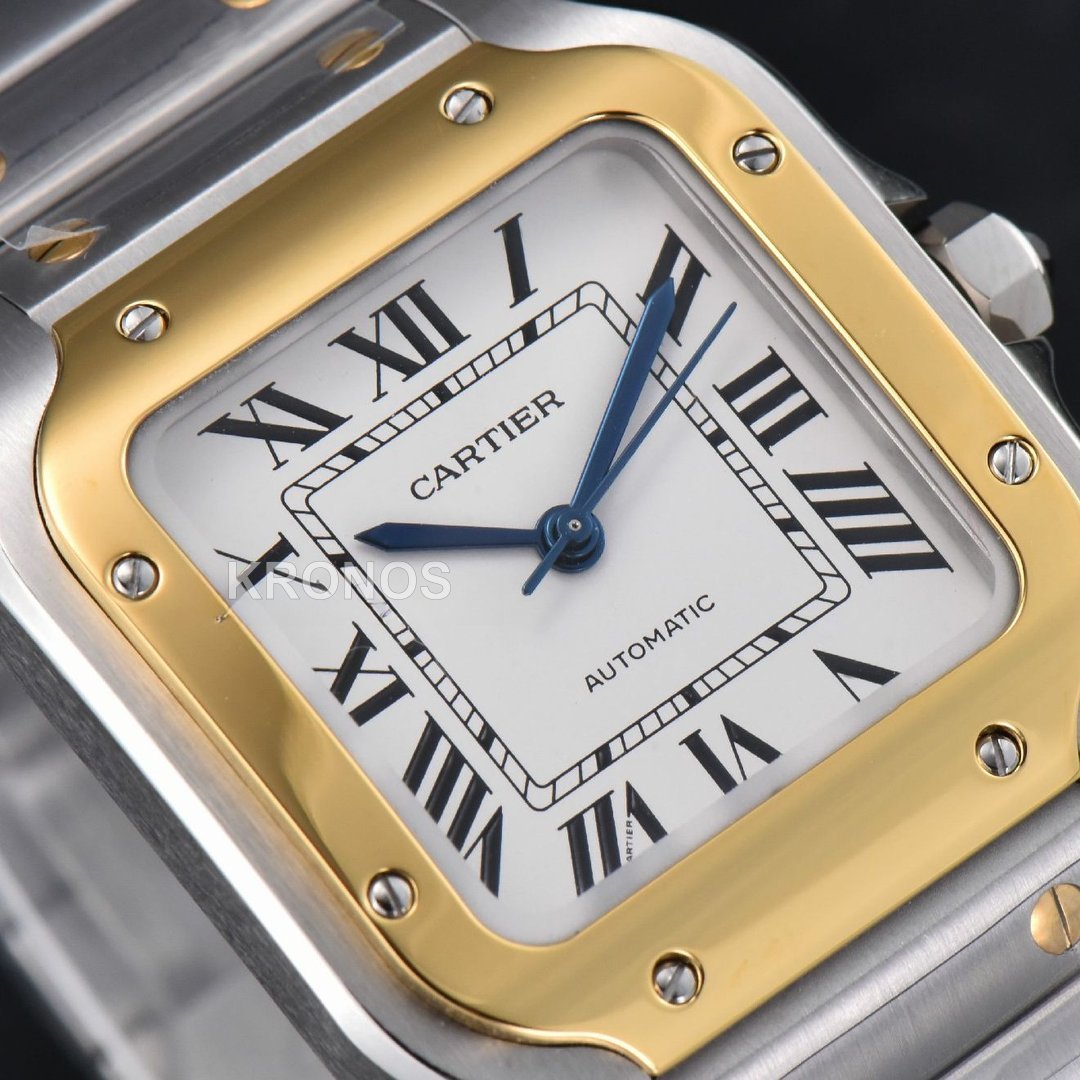 Santos Medium 35mm White Dial - Authentic Movement