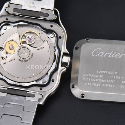 Santos Medium 35mm White Dial - Authentic Movement