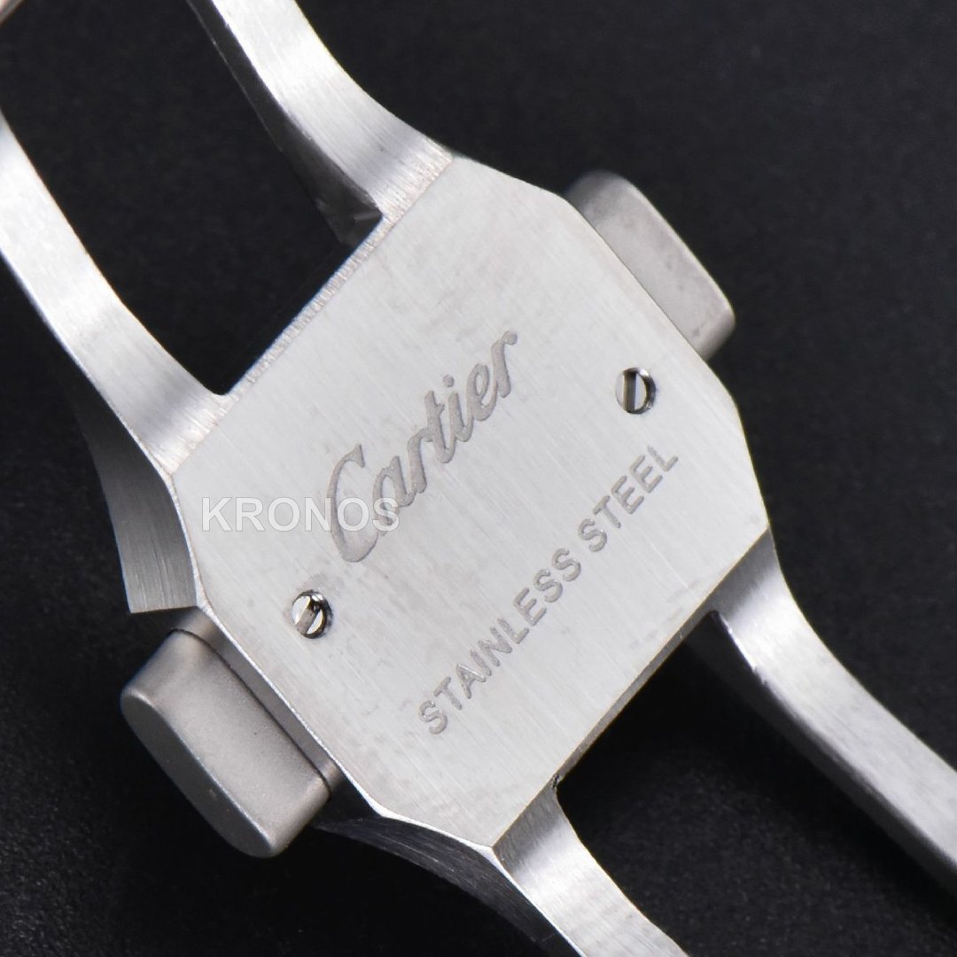 Santos Medium 35mm White Dial - Authentic Movement