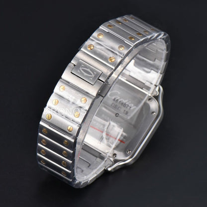 Santos Medium 35mm White Dial - Authentic Movement