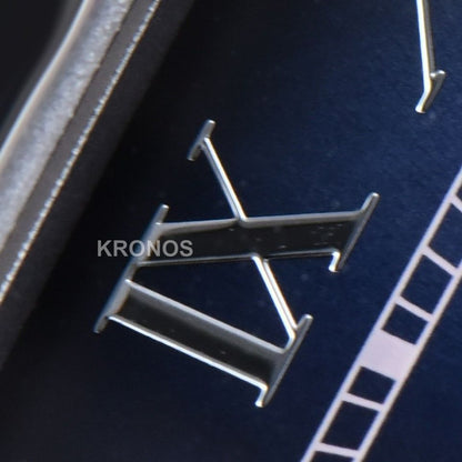 Santos Large 40mm Blue Dial Blue - Authentic Movement