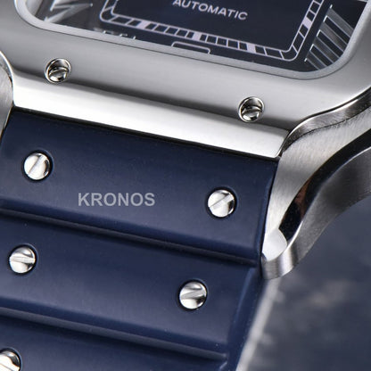 Santos Large 40mm Blue Dial Blue - Authentic Movement