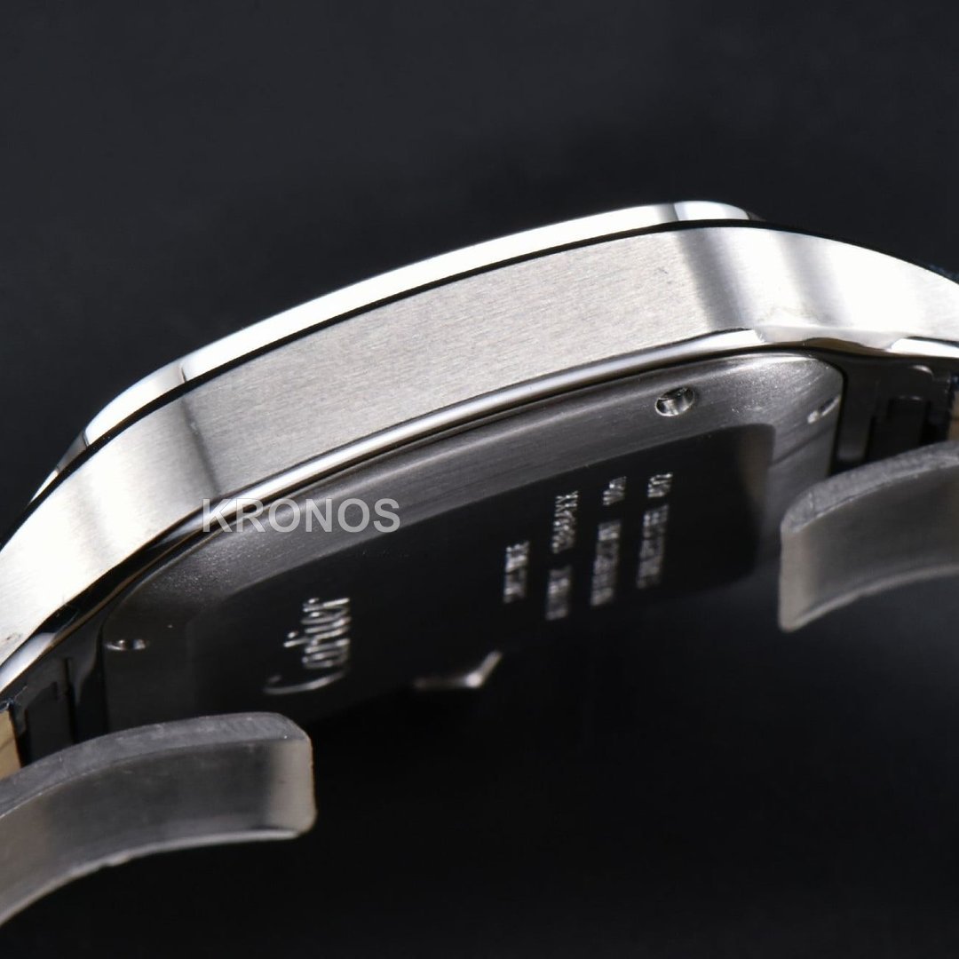 Santos Large 40mm Blue Dial Blue - Authentic Movement