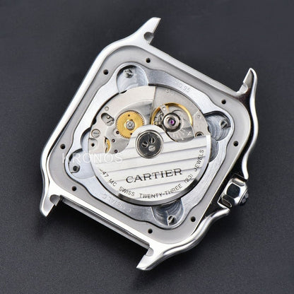 Santos Large 40mm Blue Dial Blue - Authentic Movement