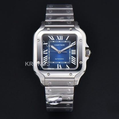 Santos Medium 35mm Blue Dial - Authentic Movement