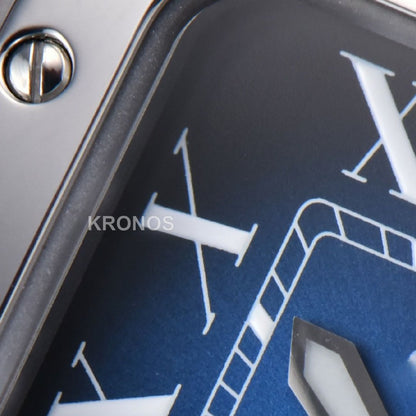 Santos Medium 35mm Blue Dial - Authentic Movement
