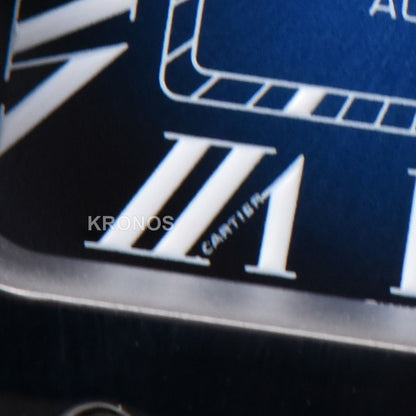 Santos Medium 35mm Blue Dial - Authentic Movement