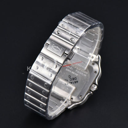 Santos Medium 35mm Blue Dial - Authentic Movement