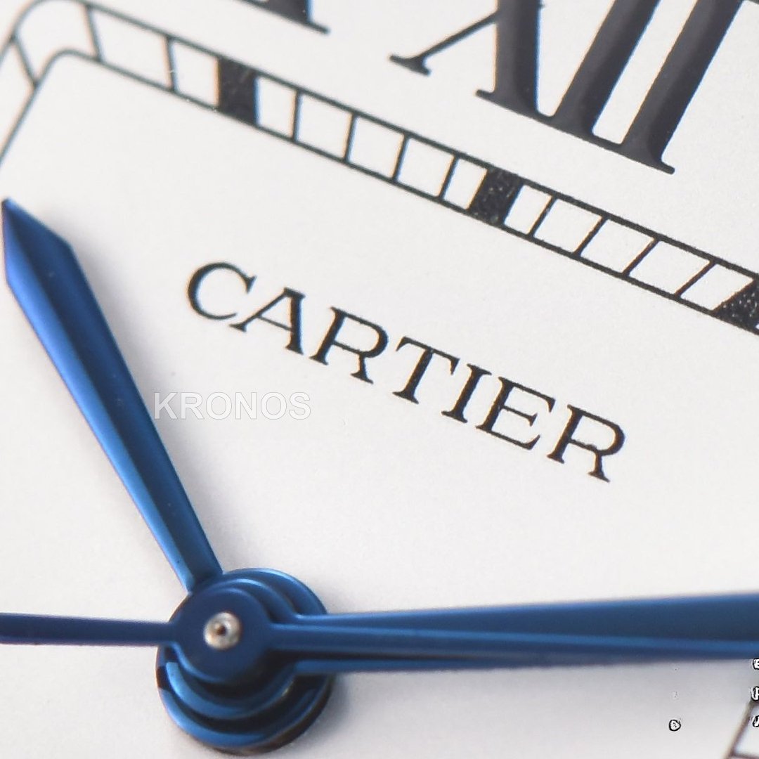 Santos De Cartier Medium 35mm White Dial - Authentic Movement