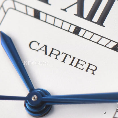 Santos De Cartier Medium 35mm White Dial - Authentic Movement