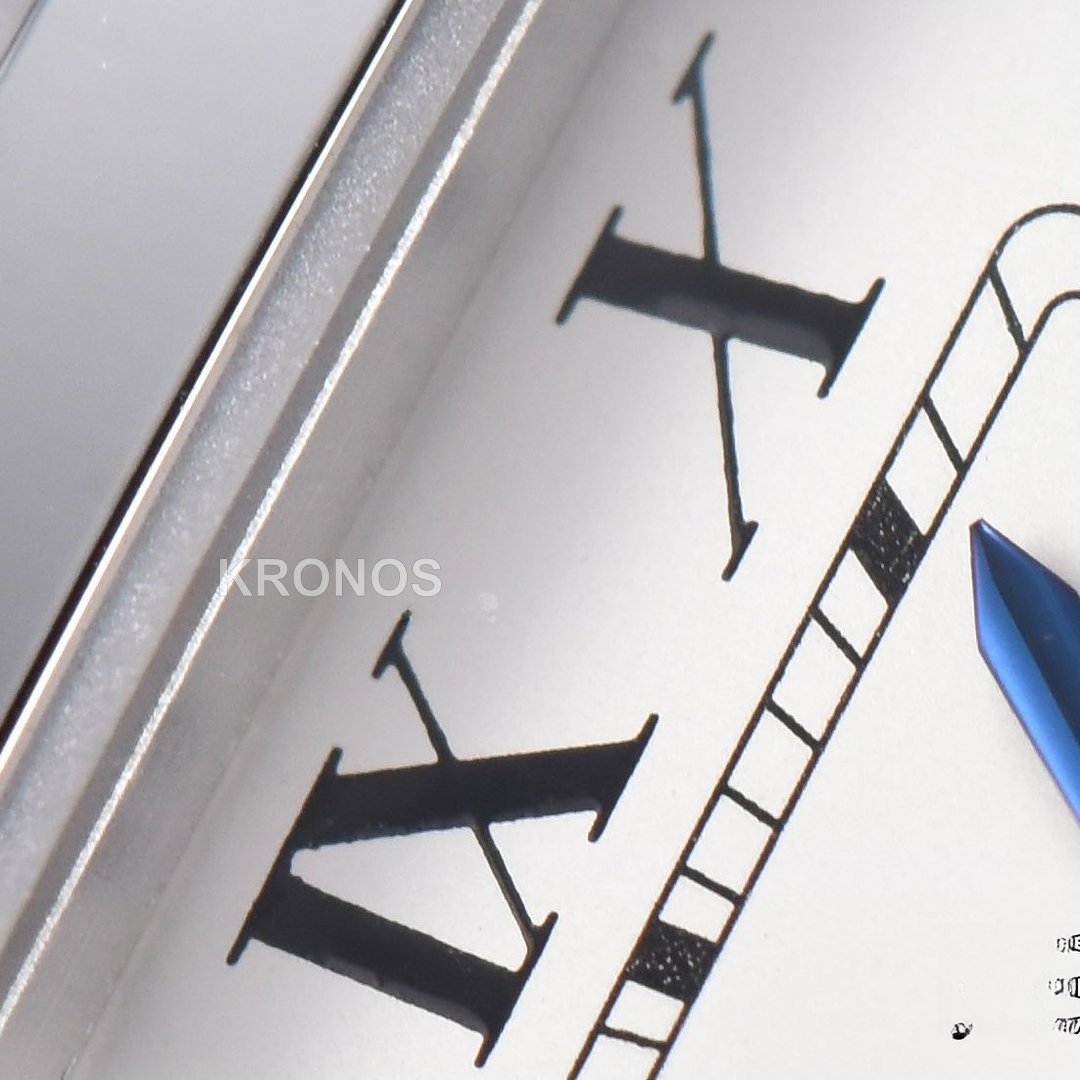 Santos De Cartier Medium 35mm White Dial - Authentic Movement