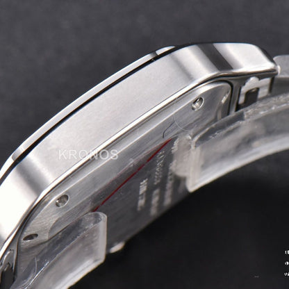 Santos De Cartier Medium 35mm White Dial - Authentic Movement