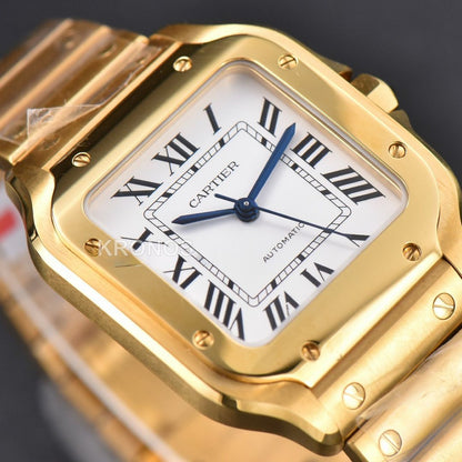 Santos Medium 35mm White Dial - Authentic Movement