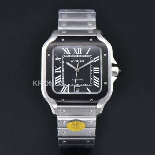 Santos XL 40mm Black Dial Black - Authentic Movement