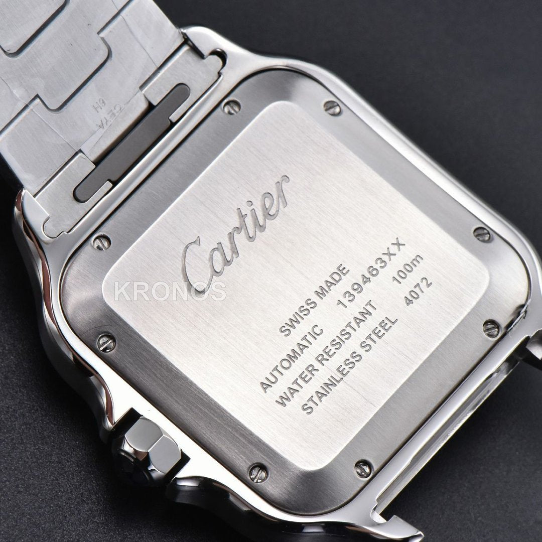 Santos XL 40mm Black Dial Black - Authentic Movement