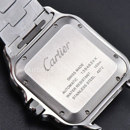 Santos XL 40mm Black Dial Black - Authentic Movement