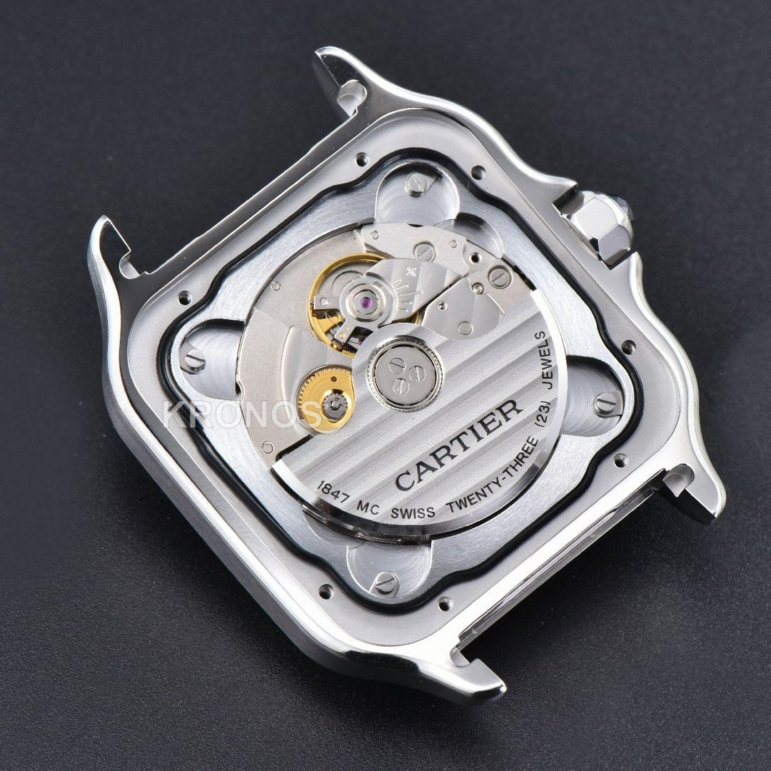 Santos XL 40mm Black Dial Black - Authentic Movement