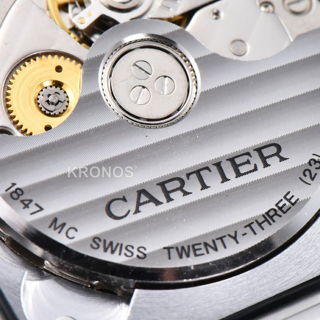 Santos XL 40mm Black Dial Black - Authentic Movement