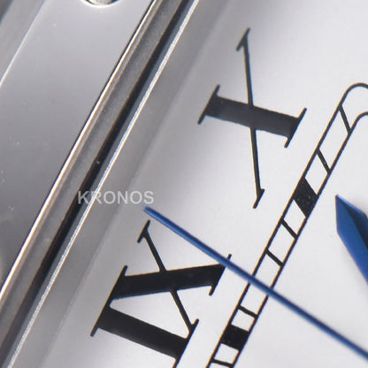 Santos XL 40mm White Dial - Authentic Movement