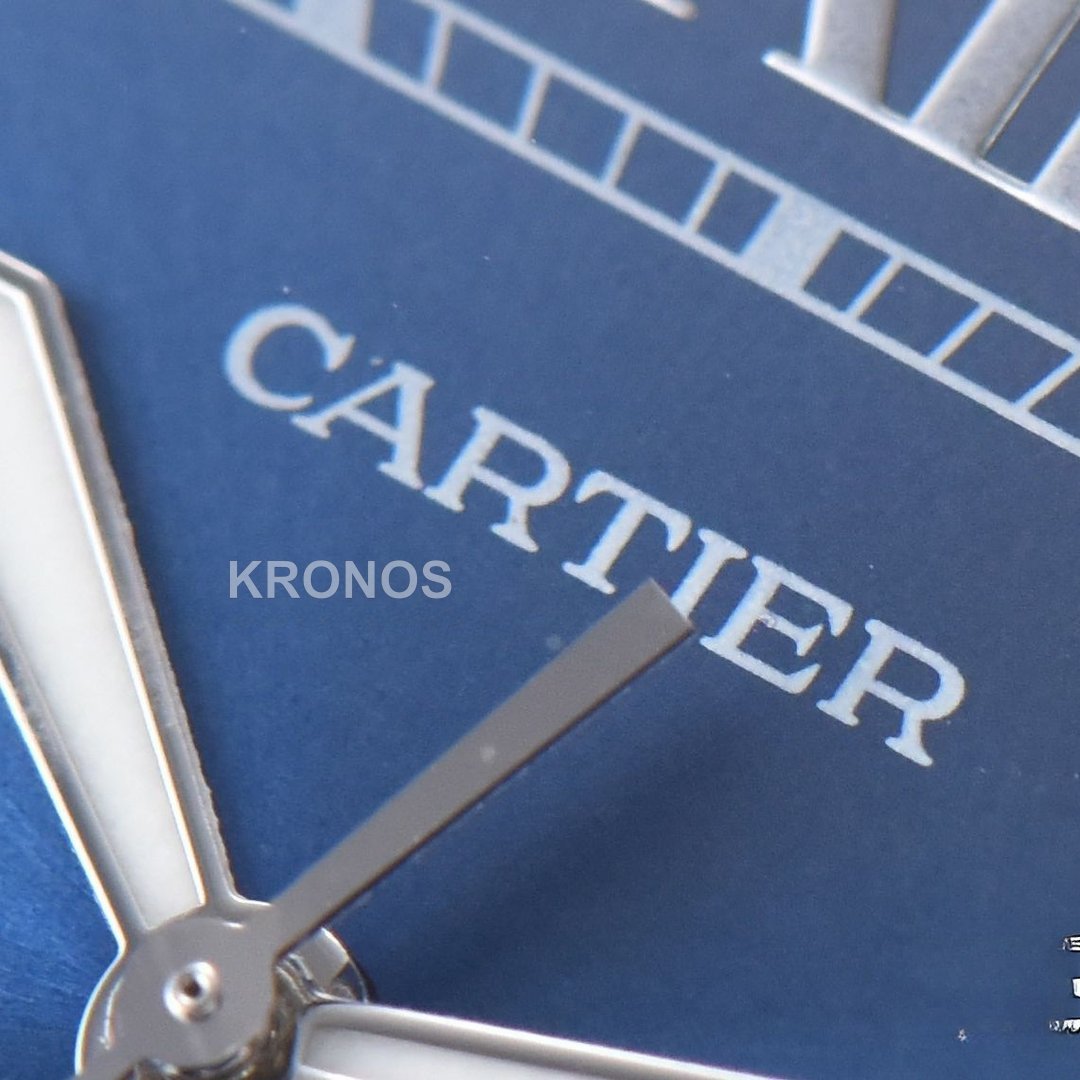 Santos De Cartier Xl 40mm Blue Dial Miyota 9019 - Authentic Movement