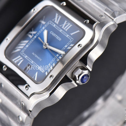 Santos De Cartier Xl 40mm Blue Dial Miyota 9019 - Authentic Movement
