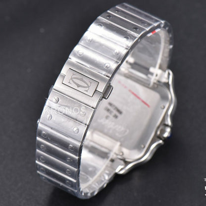 Santos De Cartier Xl 40mm Blue Dial Miyota 9019 - Authentic Movement