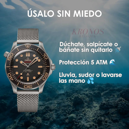 Seamaster 007 300M Kronos Relojes comparativa tamaño muñeca estilo clásico