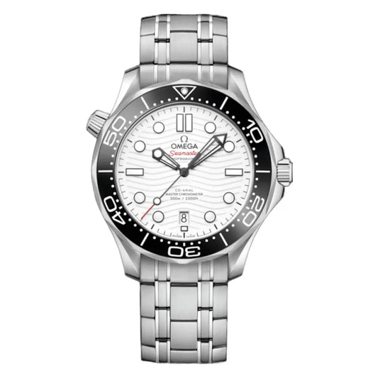 Seamaster Diver 300M Steel White Dial frente completo Kronos Relojes