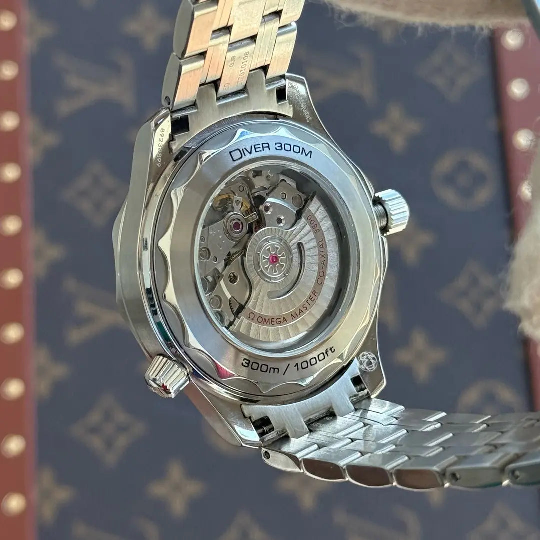 Mecanismo corona Seamaster Diver 300M acero Kronos Relojes lujo