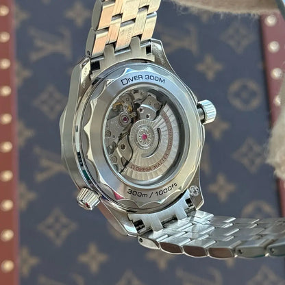 Mecanismo corona Seamaster Diver 300M acero Kronos Relojes lujo