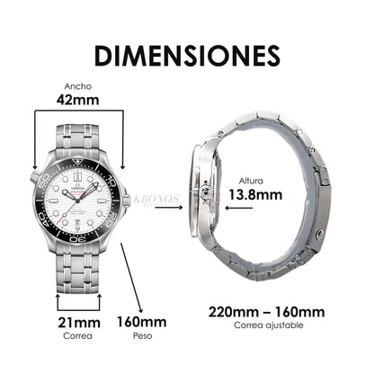 Fondo de caja Seamaster Diver 300M maquinaria auténtica Kronos