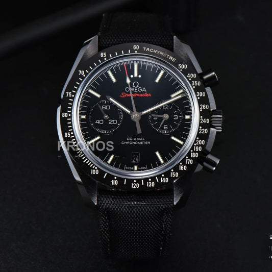Speedmaster ‘dark Side The Moon’ Real Ceramic 44mm Black Dial - Authentic Movement