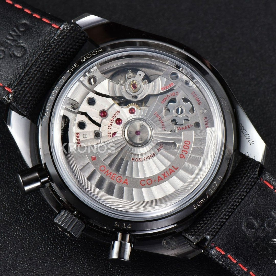 Speedmaster ‘dark Side The Moon’ Real Ceramic 44mm Black Dial - Authentic Movement
