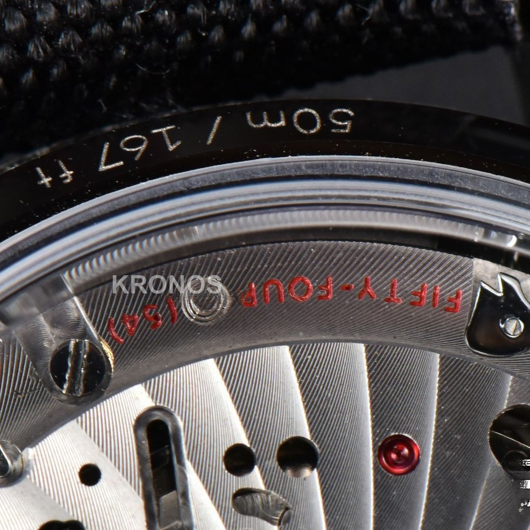Speedmaster ‘dark Side Of The Moon’ Real Ceramic Omf 44mm Black Dial Nylon Strap - Authentic Movement