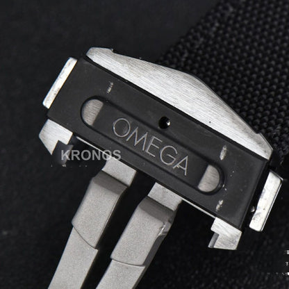 Speedmaster ‘dark Side Of The Moon’ Real Ceramic Omf 44mm Black Dial Nylon Strap - Authentic Movement
