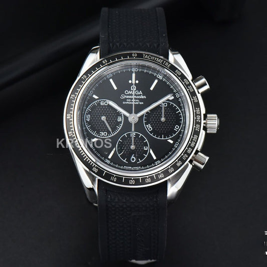 Speedmaster Racing Master 40mm Black Dial Black - Authentic Movement